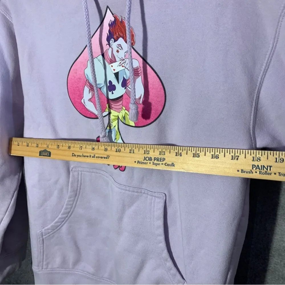 Hunter X Hunter Sweater Adult XS Pink Purple Hisoka Morow Pullover Hoodie Anime